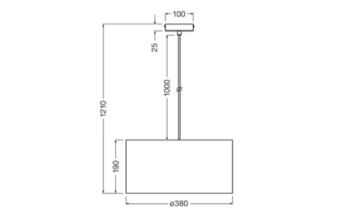 Dekoratív E27 mennyezeti lámpa, szürke dekorral, Ledvance
