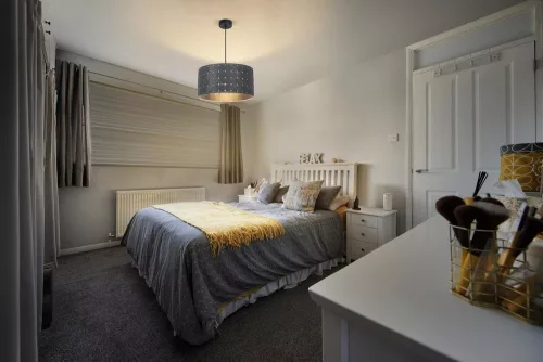 Dekoratív E27 mennyezeti lámpa, szürke dekorral, Ledvance