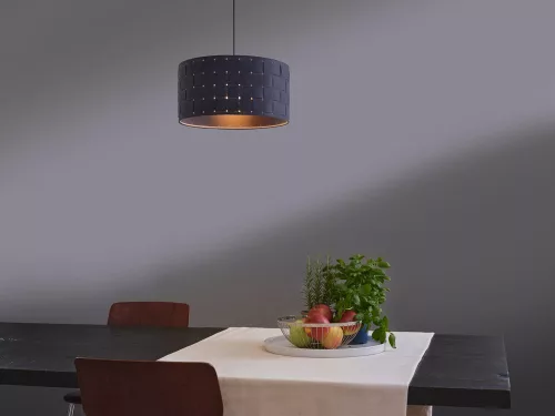 Dekoratív E27 mennyezeti lámpa, szürke dekorral, Ledvance