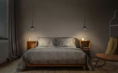 Dekoratív LED mennyezeti lámpa 5W 180lm 3000K Meleg fehér Függesztett fekete dekoráció Ledvance