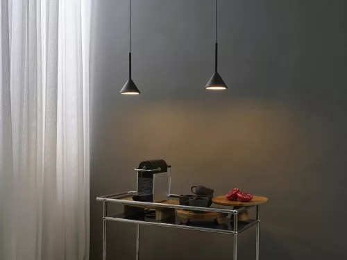 Dekoratív LED mennyezeti lámpa 5W 180lm 3000K Meleg fehér Függesztett fekete dekoráció Ledvance