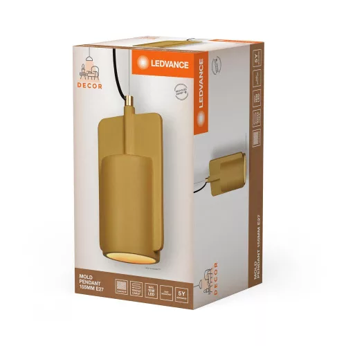 Dekoratív E27-es Mennyezeti Lámpa Arany Dekorációval Ledvance