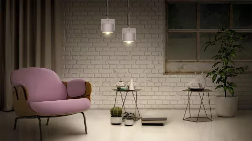 Dekoratív E27 Függesztett Mennyezeti Lámpa Rózsaszín Decor Ledvance
