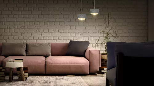 Függesztett lámpa Dekoratív világítótest Díszbeton E27 Szürke LEDVANCE