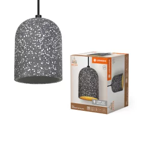   Függesztett lámpa Dekoratív lámpatest Terrazo E27 Fekete LEDVANCE