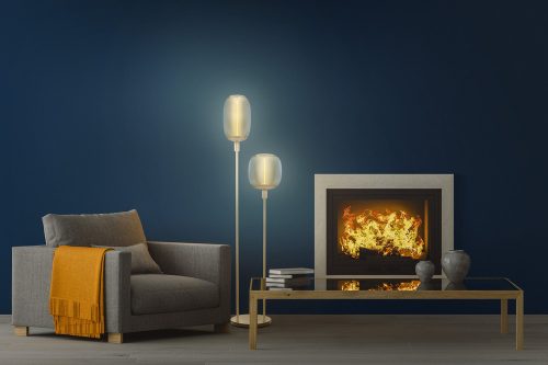 Állólámpa dekoratív lámpatest Dekoratív állólámpa 2xE27 Bézs Stick LEDVANCE