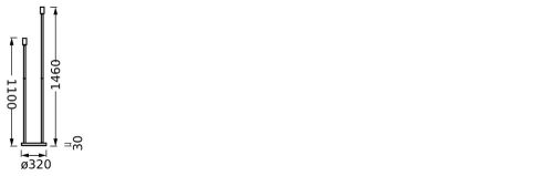 Állólámpa dekoratív lámpatest Dekoratív állólámpa 2xE27 Bézs Stick LEDVANCE