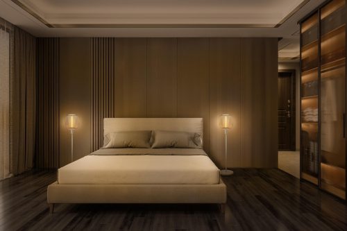 Állólámpa rövid dekoratív padlólámpa Vintage 1xE27 bézs pálca LEDVANCE