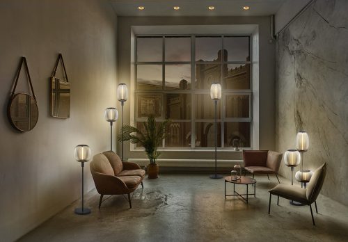 Állólámpa Magas Dekoratív Vintage 1xE27 Sötétszürke Stick LEDVANCE