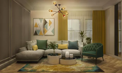 Dekoratív E27 mennyezeti lámpa, többszínű dekorációval, Ledvance