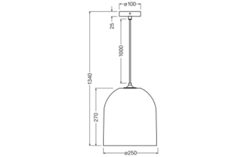 Dekoratív E27 mennyezeti lámpa, barna kartondekor, Ledvance