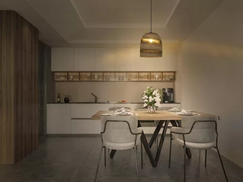 Dekoratív E27 mennyezeti lámpa, barna kartondekor, Ledvance