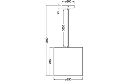 Dekoratív mennyezeti lámpa E27, függő, barna kartondekorációval, Ledvance