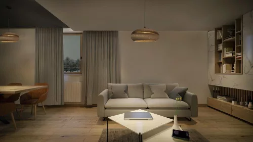 Dekoratív E27-es Függesztett Mennyezeti Lámpa Barna Karton Dekorációval Ledvance