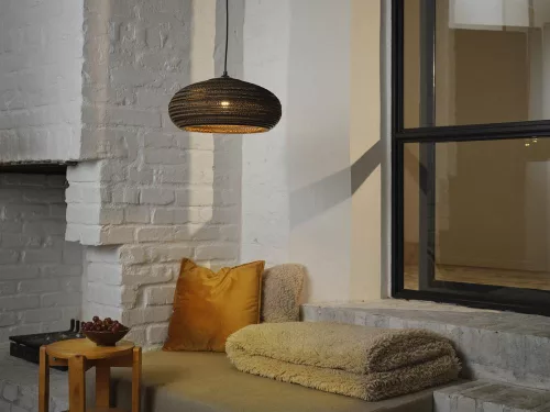 Dekoratív E27-es Függesztett Mennyezeti Lámpa Barna Karton Dekorációval Ledvance