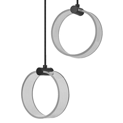 Dekoratív LED mennyezeti lámpa 14W 930lm 3000K - 4200K - 6500K CCT fekete dekoráció Ledvance