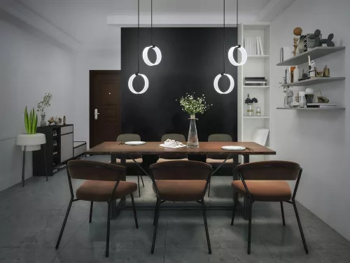 Dekoratív LED mennyezeti lámpa 14W 930lm 3000K - 4200K - 6500K CCT fekete dekoráció Ledvance