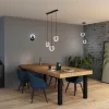 Dekoratív LED mennyezeti lámpa 14W 930lm 3000K - 4200K - 6500K CCT fekete dekoráció Ledvance