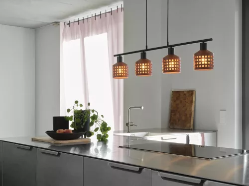 Dekoratív barna E27 agyag mennyezeti lámpa dekoráció Ledvance