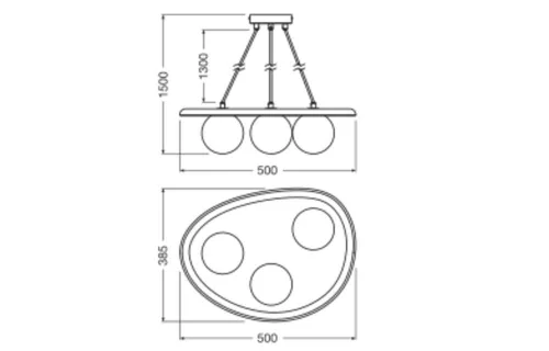 G9 szürke betondekor Ledvance dekoratív függő mennyezeti lámpa