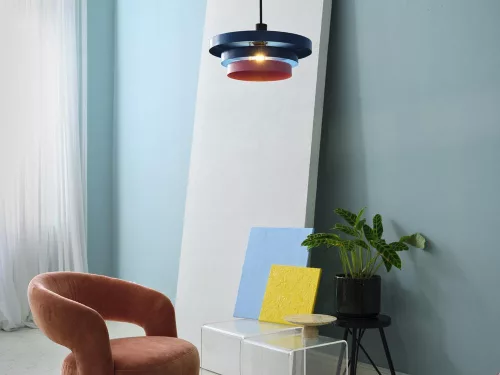 Dekoratív E27 Függesztett Mennyezeti Lámpa Kék Rózsaszín Dekor Ledvance