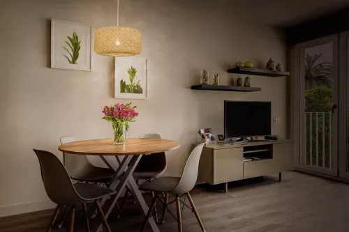 Dekoratív mennyezeti lámpa E27 bézs dekor Ledvance