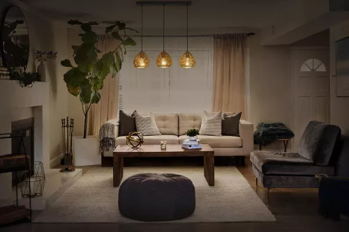 Dekoratív mennyezeti lámpa E27 bézs dekor Ledvance