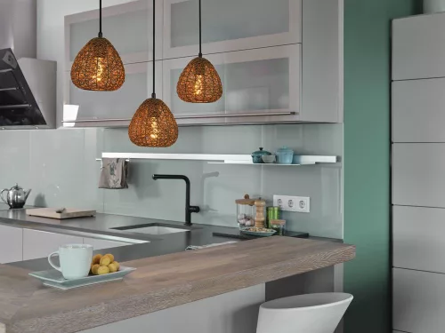 Dekoratív mennyezeti lámpa E27 bézs dekor Ledvance