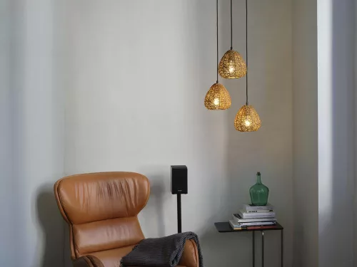 Dekoratív E27 bézs színű dekor Ledvance függő mennyezeti lámpa