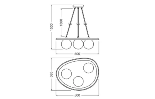 G9 fehér dekor Ledvance dekoratív függő mennyezeti lámpa