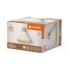 Dekoratív E27 mennyezeti lámpa, fehér-barna dekorációval, Ledvance