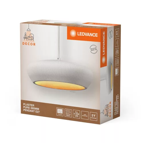 Dekoratív E27 Fehér Függesztett Mennyezeti Lámpa Decor Ledvance