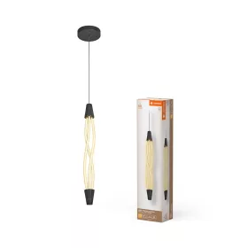   Dekoratív LED függő mennyezeti lámpa 18W 1800lm 3000K Meleg, szabályozható fényerejű, függő, szürke dekorációval, Ledvance