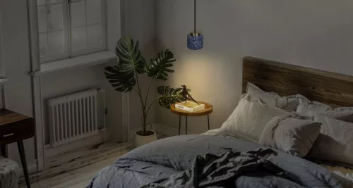 Dekoratív GU10 Függesztett Mennyezeti Lámpa Kék Terrazzo Decor Ledvance