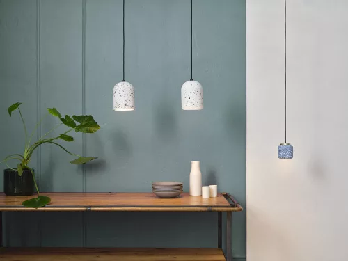 Dekoratív GU10 Függesztett Mennyezeti Lámpa Kék Terrazzo Decor Ledvance