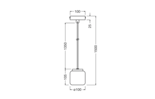 Dekoratív GU10 Függesztett Mennyezeti Lámpa Fehér Terrazzo Dekor Ledvance