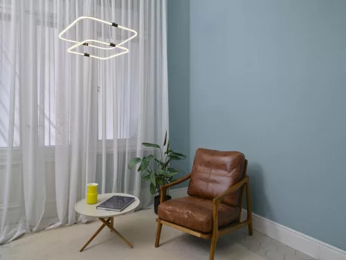 Dekoratív LED mennyezeti lámpa 23W 2500lm 3000K Meleg, szabályozható fényerejű szürke dekoráció Ledvance