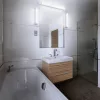 LED Fürdőszobai Lámpa Fali Világítás Tükör Felett Szabályozható 9W 900lm CCT IP44 40cm Obris Fehér Ledvance