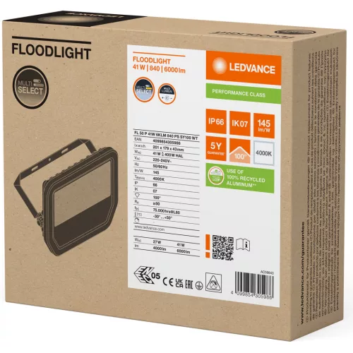 LED reflektor 41W 6000lm 4000K IP66 fehér LEDVANCE reflektor