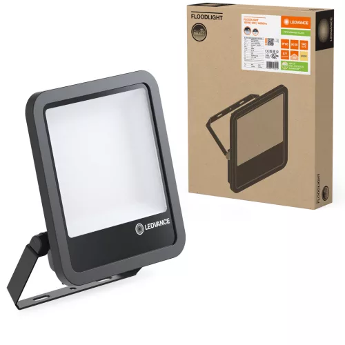 LED reflektor 100W 14000lm 3000K IP66 fekete LEDVANCE reflektor