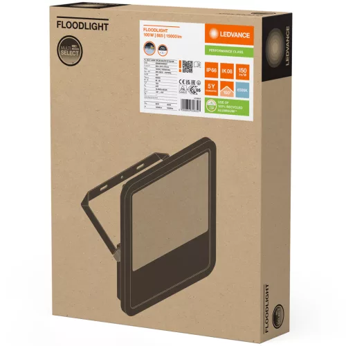 LED reflektor 100W 15000lm 6500K IP66 fekete LEDVANCE reflektor