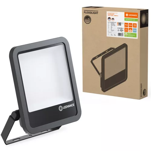 LED reflektor 100W 15000lm 6500K IP66 fekete LEDVANCE reflektor