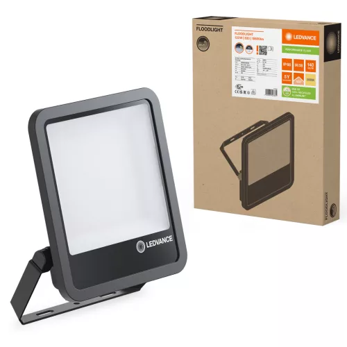 LED reflektor 133W 18600lm 3000K IP66 fekete LEDVANCE reflektor