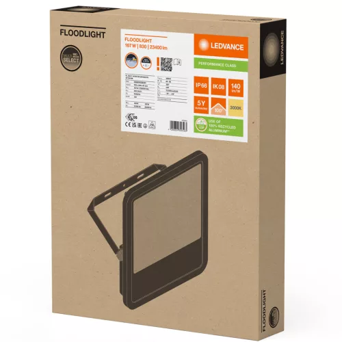 LED-es reflektor 167W 23400lm 3000K IP66 fekete LEDVANCE reflektor