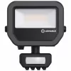 LED reflektor 8W 1100lm 3000K IP66 fekete LEDVANCE Floodlight mozgásérzékelővel