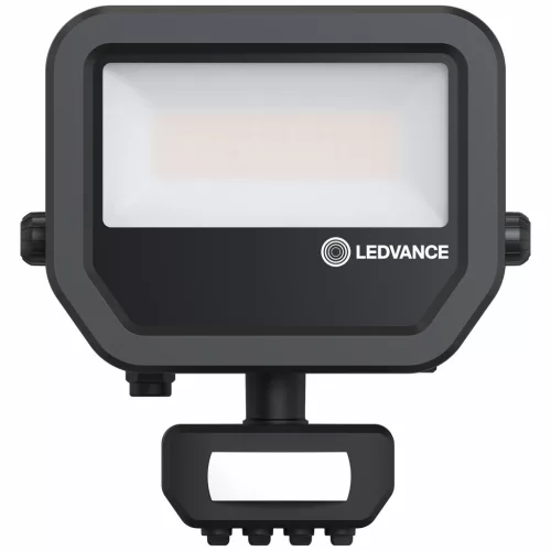 LED-es reflektor 17W 2400lm 4000K IP65 fekete mozgásérzékelővel LEDVANCE reflektor