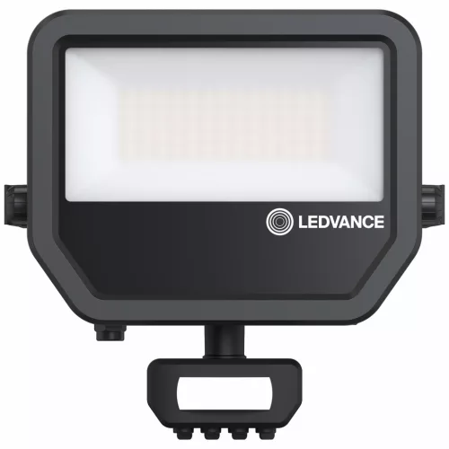 LED-es reflektor 41W 5500lm 3000K IP65 fekete mozgásérzékelővel LEDVANCE reflektor