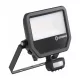 LED-es reflektor 41W 6000lm 4000K IP65 fekete mozgásérzékelővel LEDVANCE reflektor