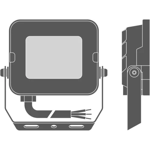 LED reflektor 10W 1000lm 6500K IP65 Fekete LEDVANCE COMPACT V