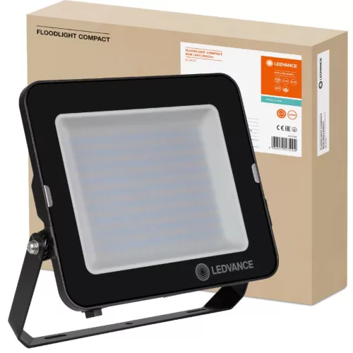 LED reflektor 90W 9000lm 4000K IP65 Fekete LEDVANCE COMPACT V